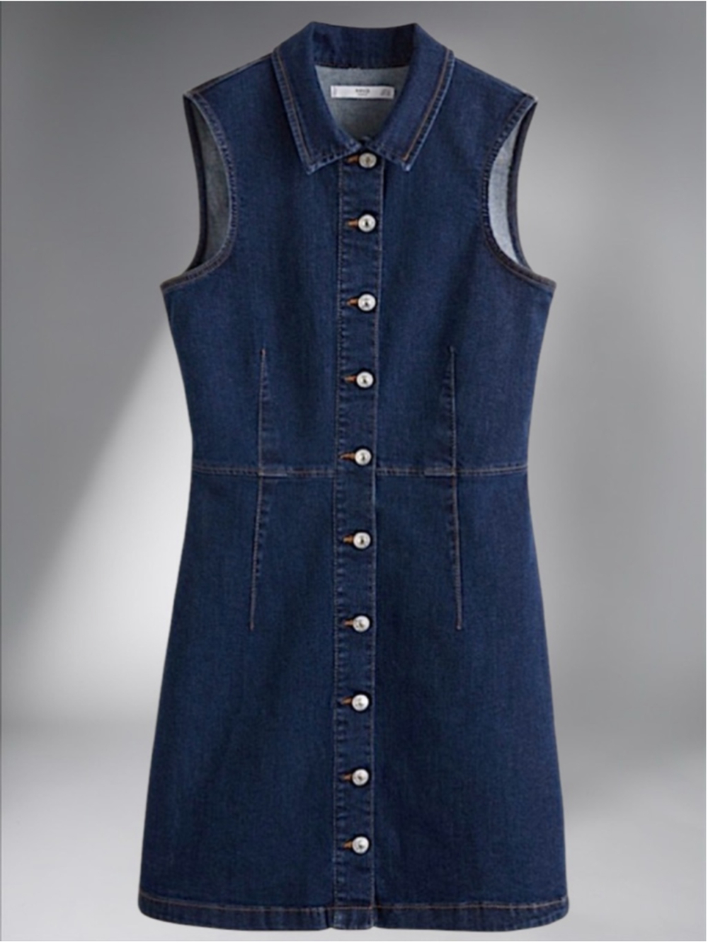Mango Vicky Denim Button Front Dress - Picture 12 of 13